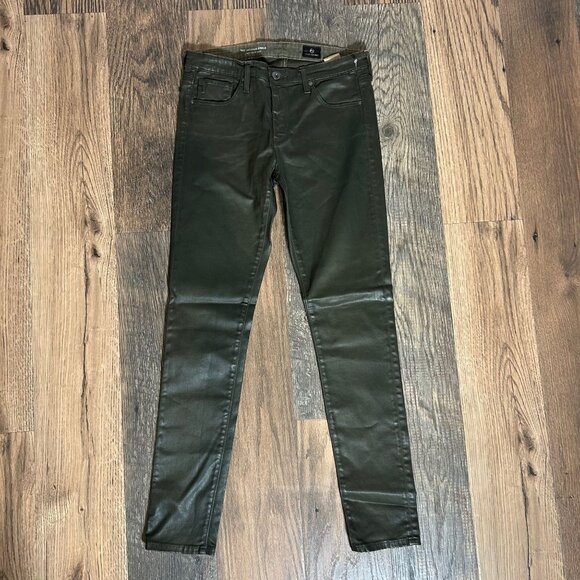AG Jeans The Legging Ankle Super Skinny Ankle Pants Women's Size 27 Green NWOT! - Picture 2 of 5